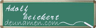 Adolf Weickert Visitenkarte